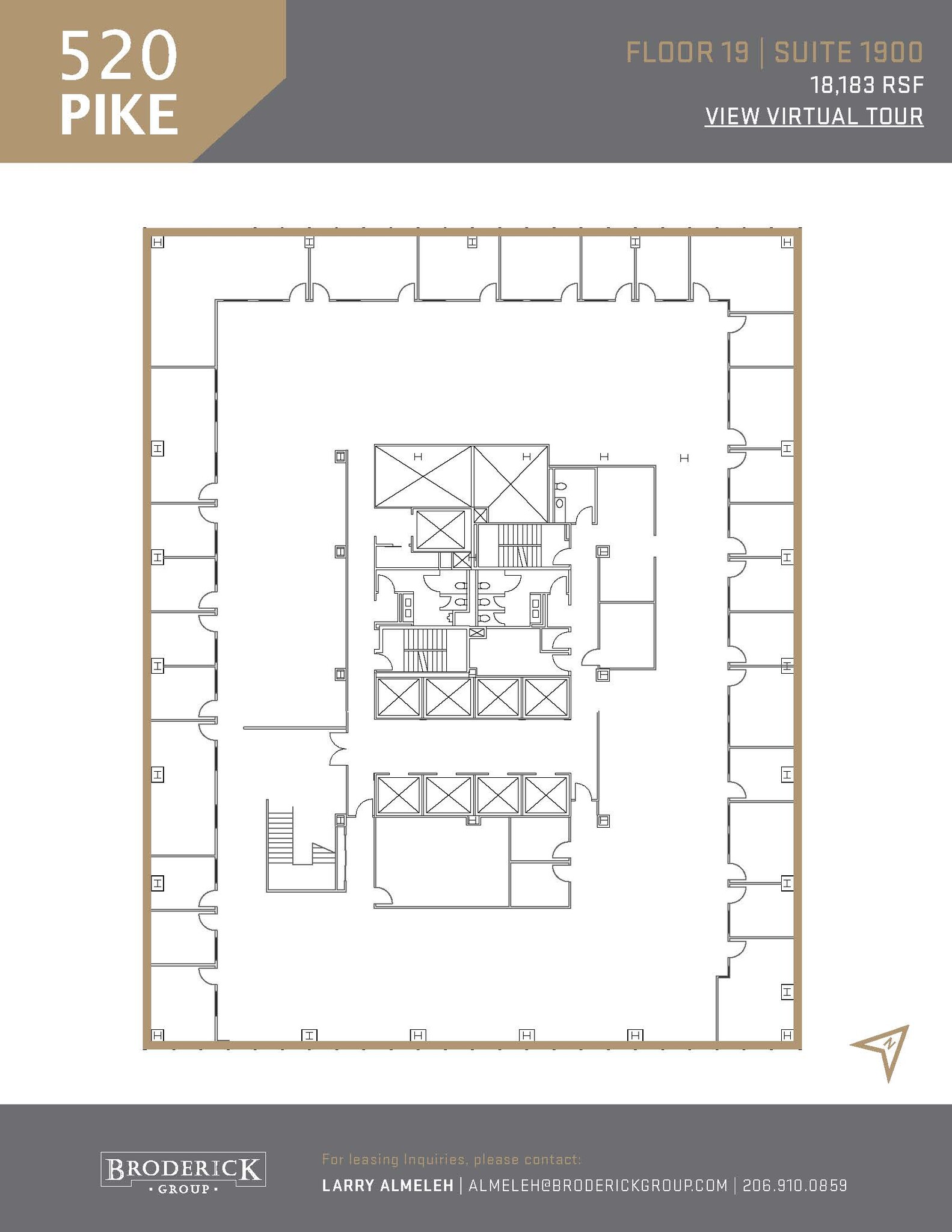 520 Pike St, Seattle, WA à louer Plan d’étage- Image 1 de 1