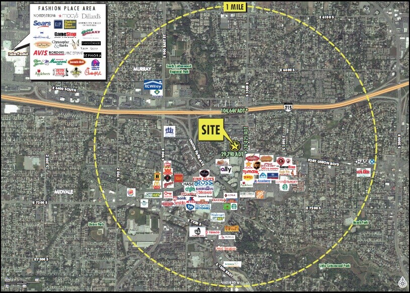 1225 E Fort Union Blvd, Cottonwood Heights, UT à vendre - Aérien - Image 2 de 9