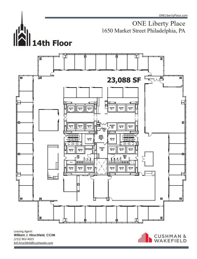 1650 Market St, Philadelphia, PA for lease Floor Plan- Image 1 of 1