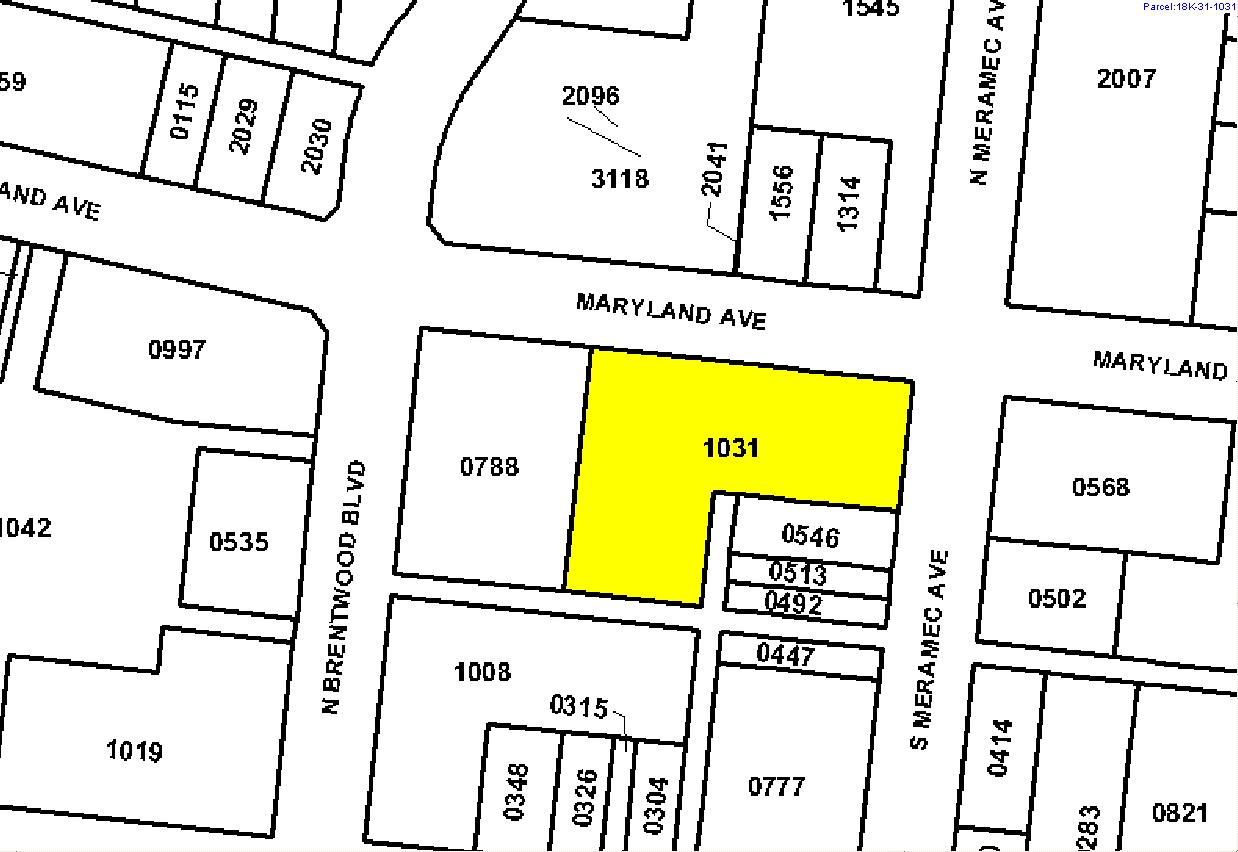 8000 Maryland Ave, Saint Louis, MO for sale Plat Map- Image 1 of 1