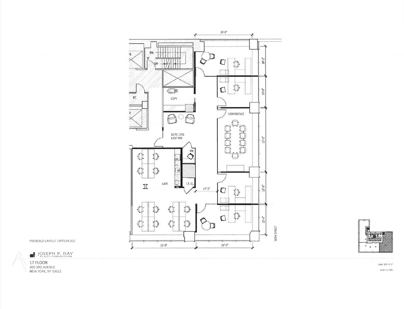 800 Third Ave, New York, NY à louer Plan d’étage- Image 1 de 1