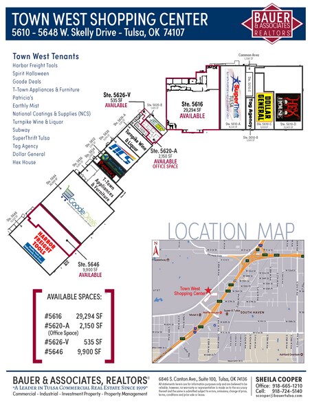 5610-5648 W Skelly Dr, Tulsa, OK à louer - Plan de site - Image 3 de 12