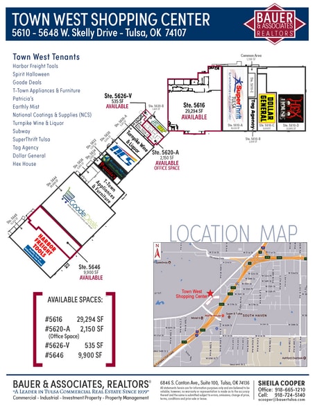 5610-5648 W Skelly Dr, Tulsa, OK for lease - Site Plan - Image 3 of 12