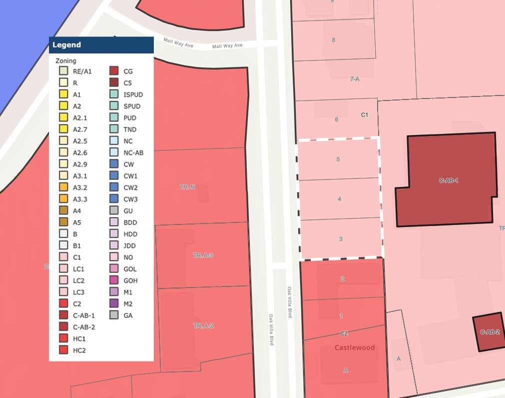620-660 Oak Villa Blvd, Baton Rouge, LA à vendre Plan cadastral- Image 1 de 4