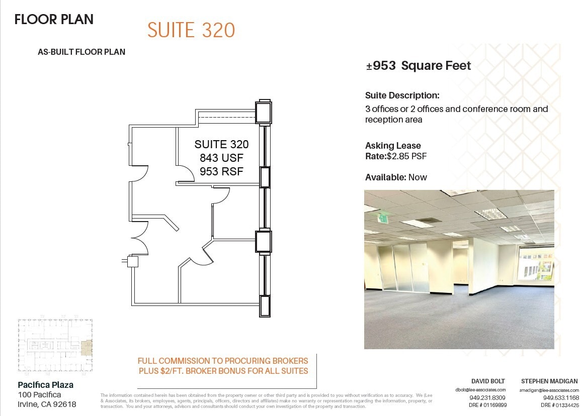 100 Pacifica, Irvine, CA à louer Plan d’étage- Image 1 de 1