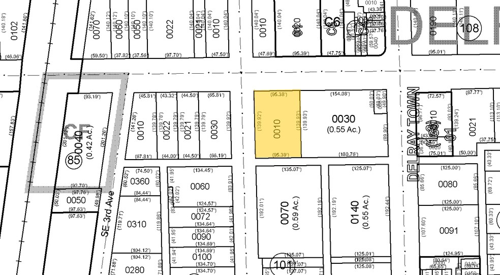 400-411 E Atlantic Ave, Delray Beach, FL à louer - Plan cadastral - Image 2 de 6