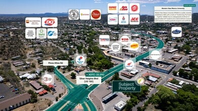 915 Silver Heights Blvd, Silver City, NM - AERIAL map view