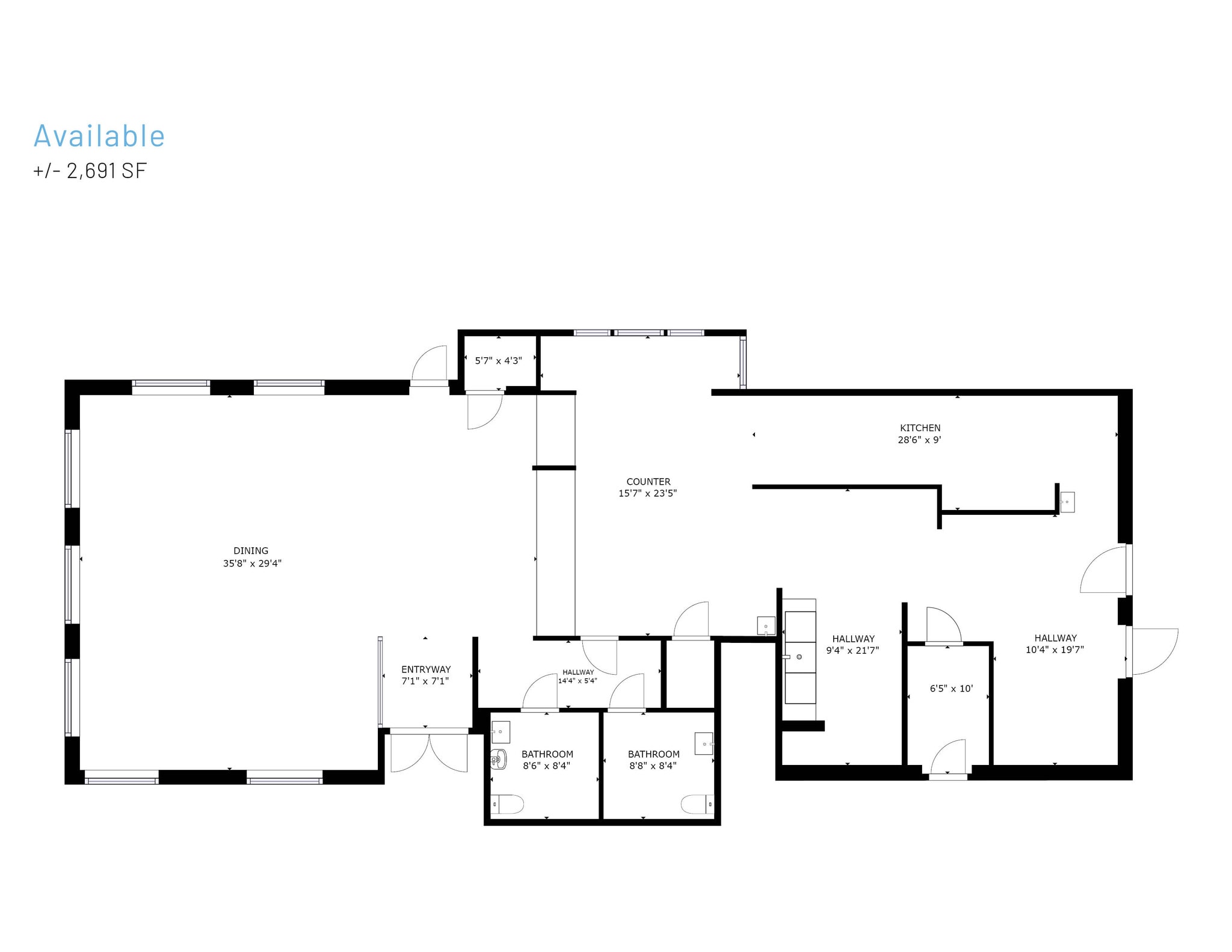 321 E Woodlawn Rd, Charlotte, NC à louer Plan d’étage- Image 1 de 1