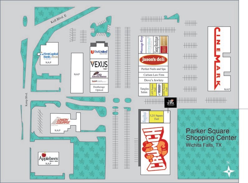 Kell Blvd, Wichita Falls, TX à louer - Plan de site - Image 2 de 12