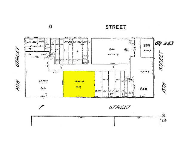 1331 F St NW, Washington, DC for lease - Plat Map - Image 2 of 4