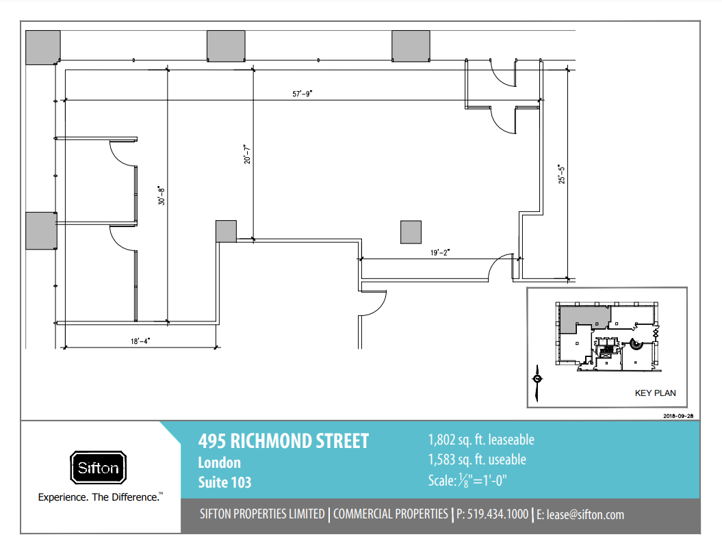 495 Richmond St, London, ON à louer Plan d  tage- Image 1 de 1