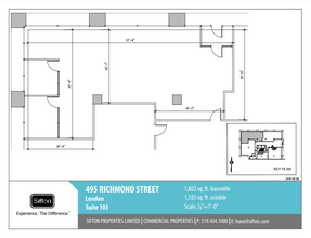 495 Richmond St, London, ON à louer Plan d  tage- Image 1 de 1