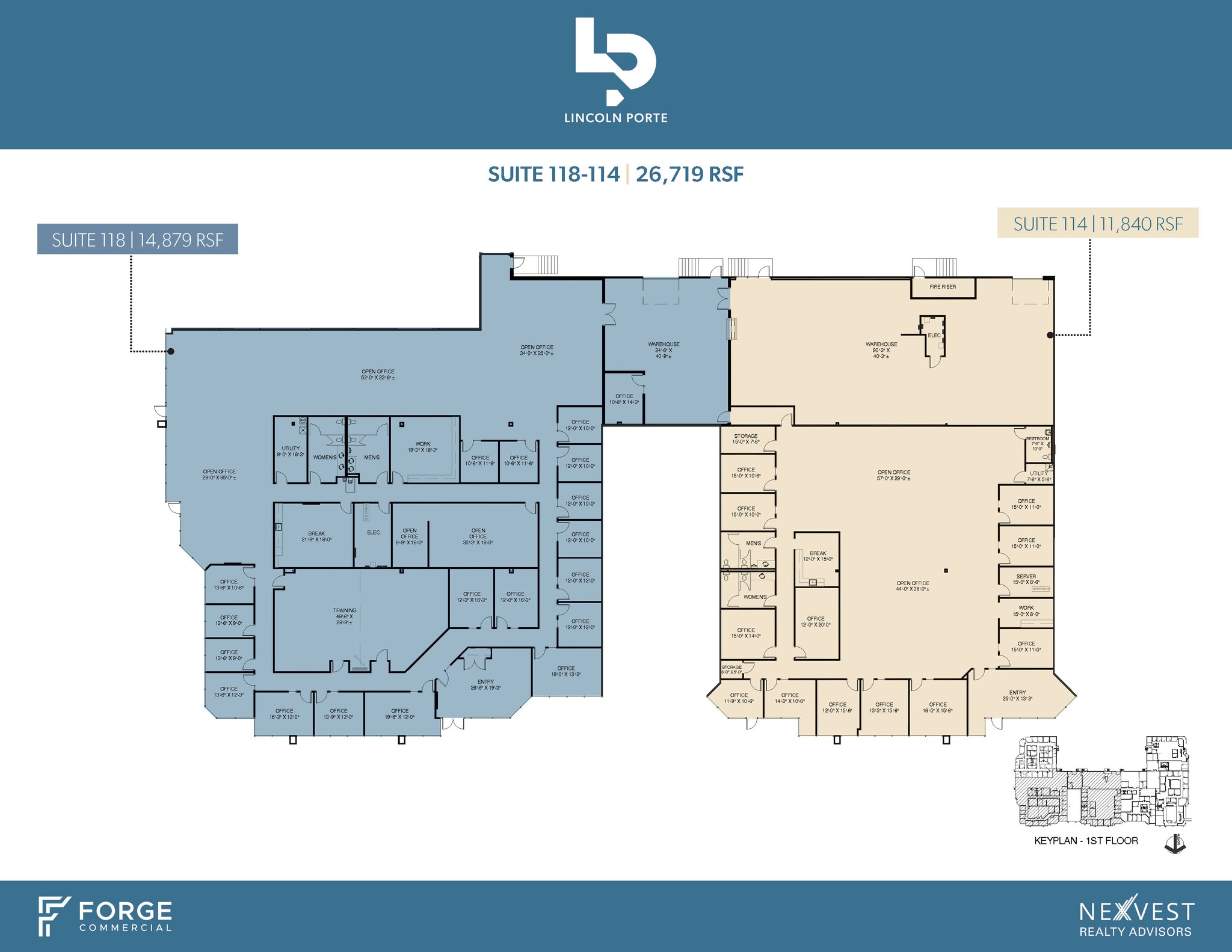 14500 Trinity Blvd, Fort Worth, TX à louer Plan d’étage- Image 1 de 7