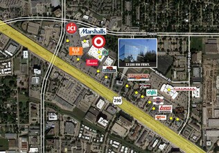 13100 Northwest Fwy, Houston, TX - AERIAL  map view