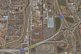 4300 N Old Lawrence Rd, Wichita, KS - Aerial map view