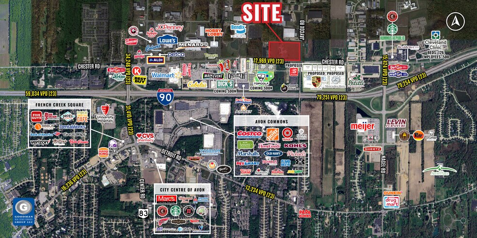 Jaycox Rd, Avon, OH à vendre - Aérien - Image 3 de 5