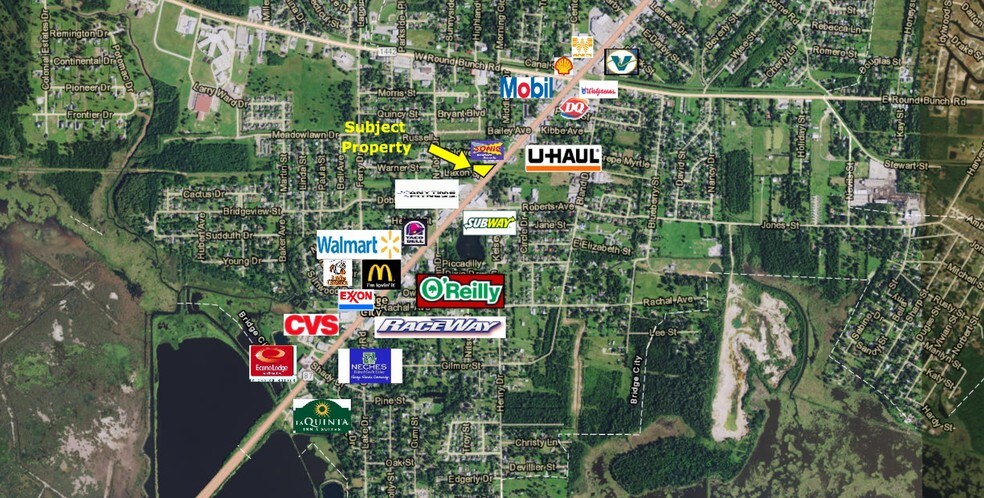 1245 Texas Ave, Bridge City, TX à vendre - Aérien - Image 2 de 6