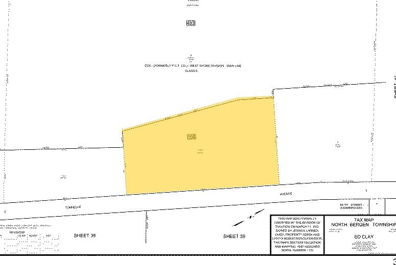 5901 Tonnelle Ave, North Bergen, NJ for lease - Plat Map - Image 3 of 4