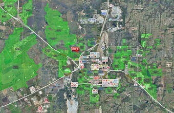 NEQ Hwy 67 & Main St (Bus 287), Midlothian, TX - Aérien Vue de la carte