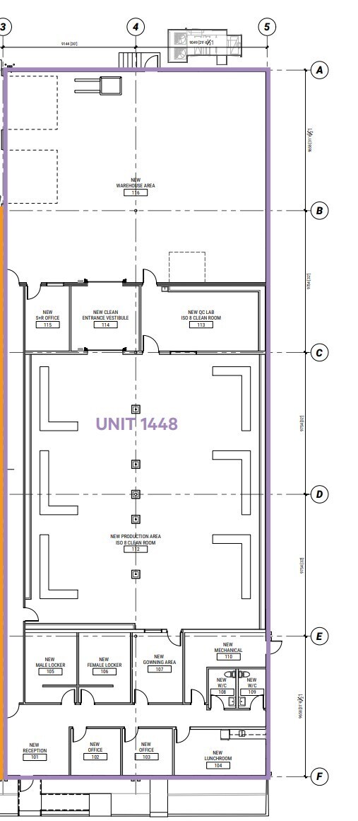 1440-1448 Hastings Cres SE, Calgary, AB à louer Plan d’étage- Image 1 de 1
