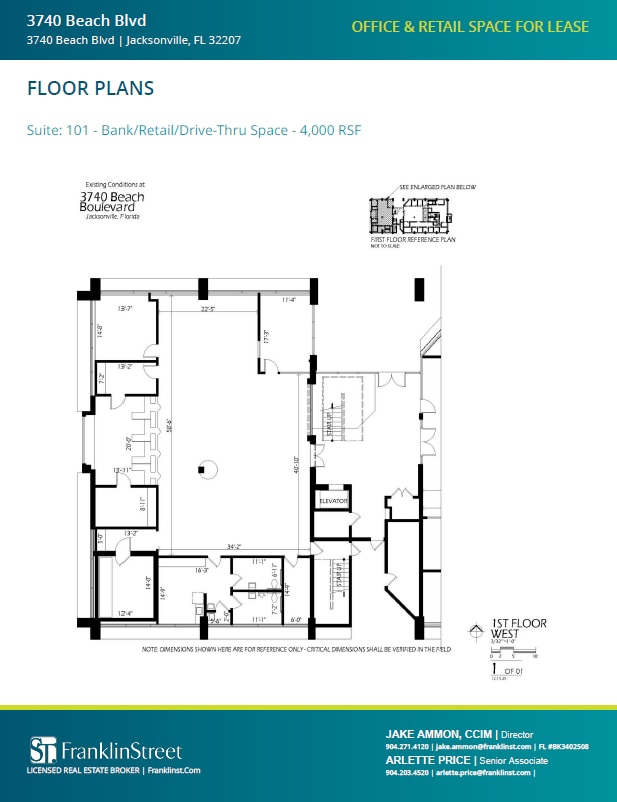 3714-3740 Beach Blvd, Jacksonville, FL for lease Interior Photo- Image 1 of 1