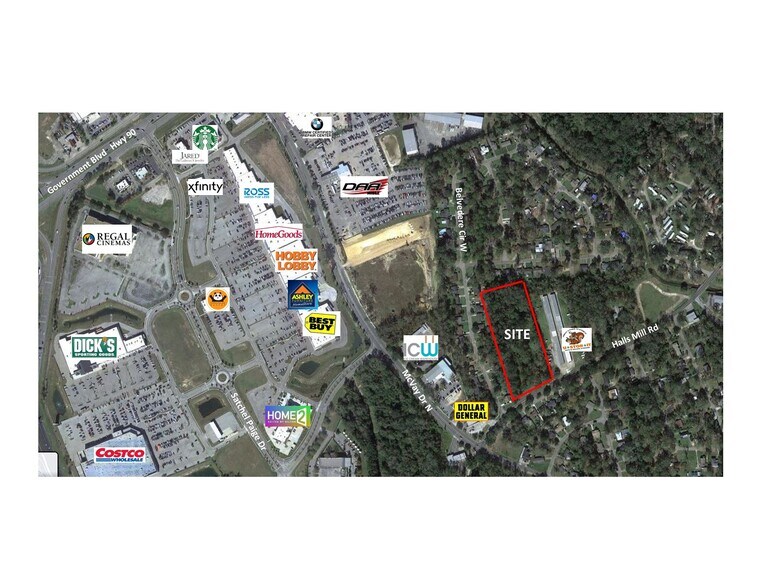 2910 Halls Mill Rd, Mobile, AL for sale - Aerial - Image 2 of 3