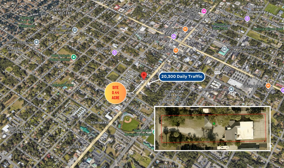 332 S Woodland Blvd, Deland, FL à vendre - Photo du bâtiment - Image 2 de 3