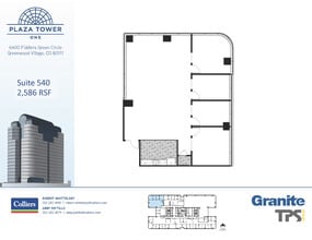6400 S Fiddlers Green Cir, Greenwood Village, CO for lease Floor Plan- Image 2 of 2