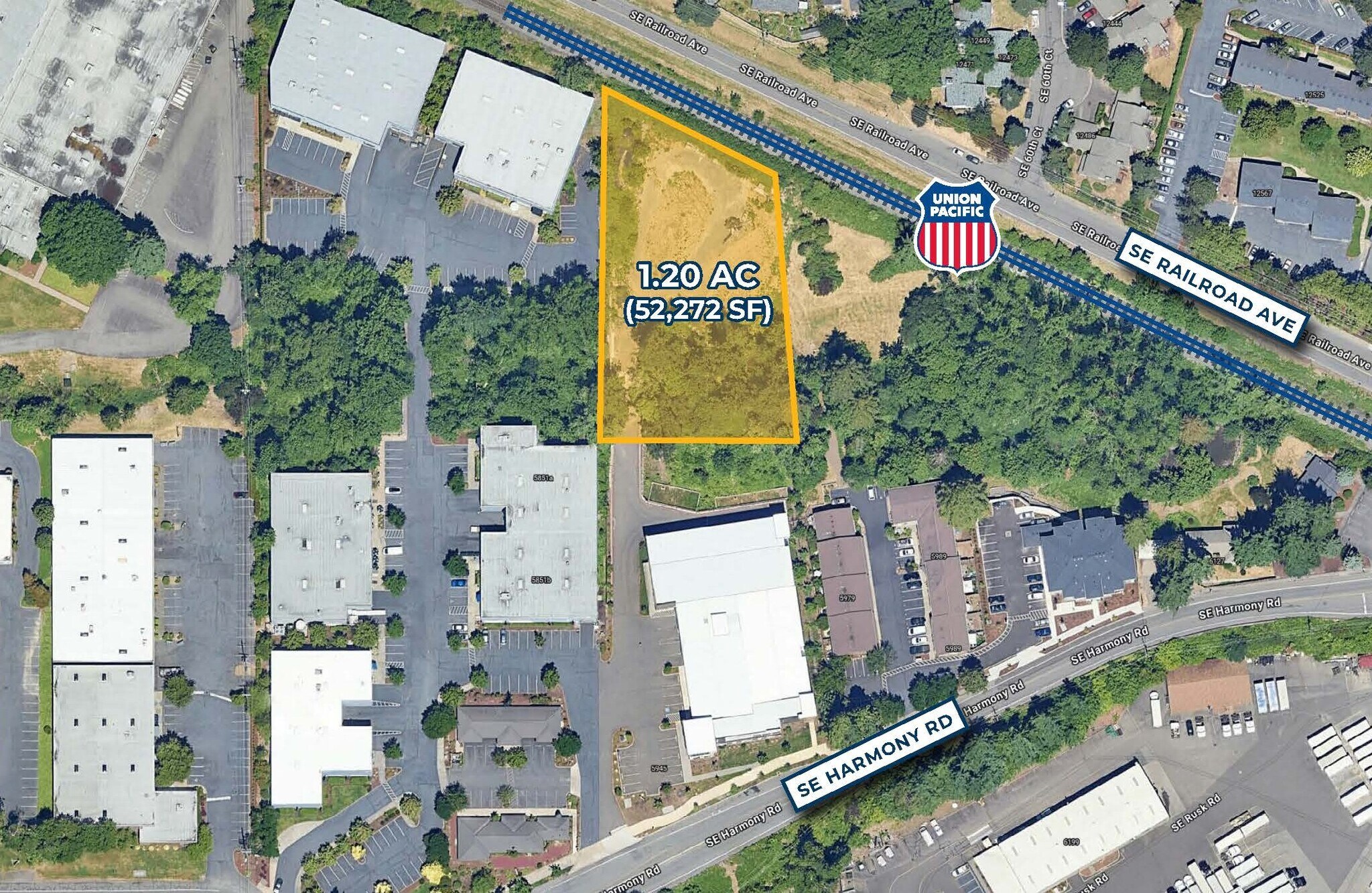 5965 SE Harmony Rd, Portland, OR à louer Aérien- Image 1 de 3