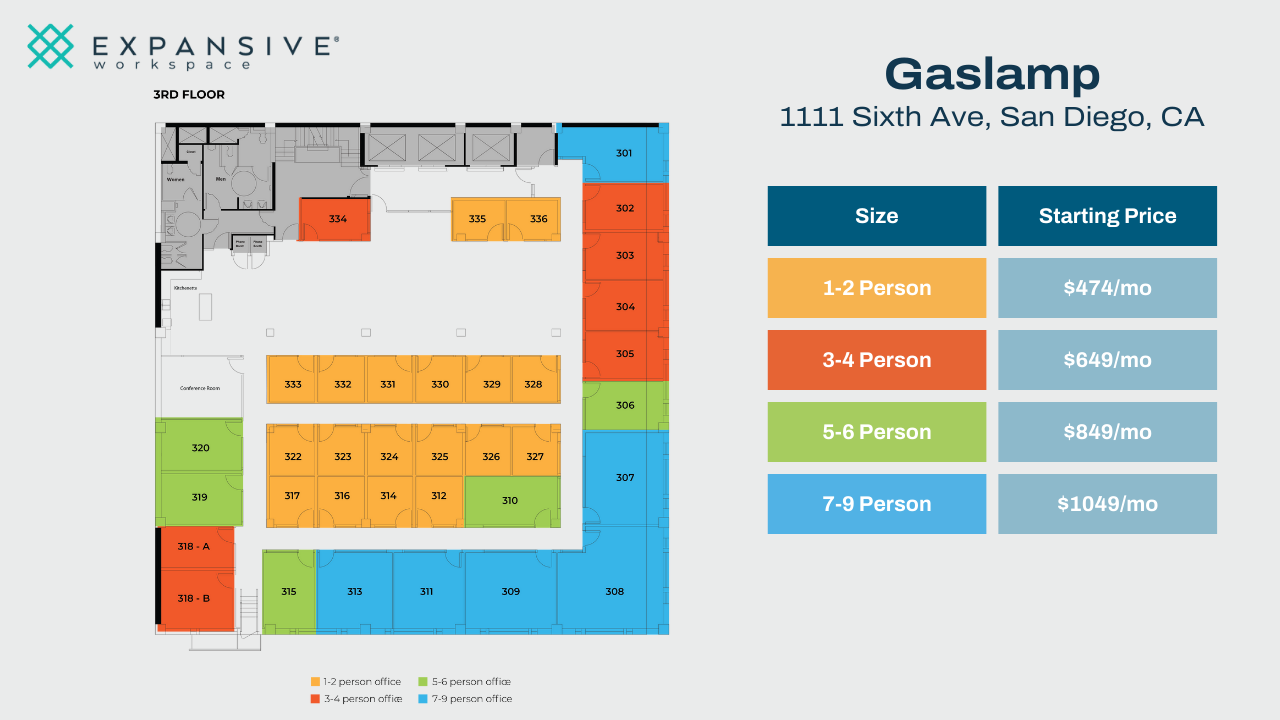 1111 6th Ave, San Diego, CA for lease Floor Plan- Image 1 of 4