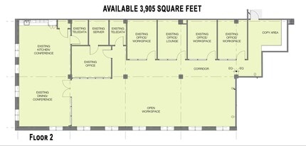 120-124 E Lancaster Ave, Ardmore, PA à louer Plan d’étage- Image 1 de 1