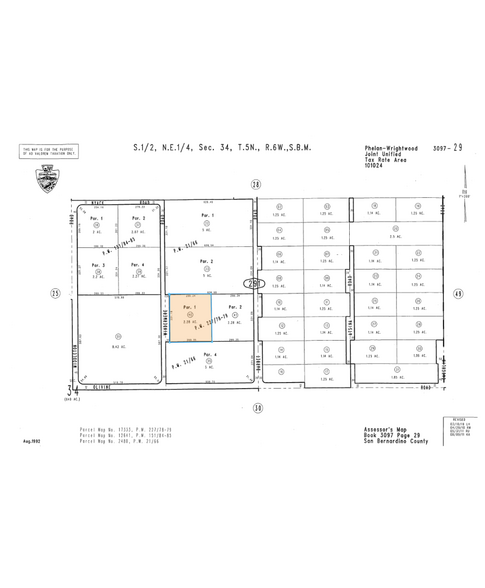 0 Windermere Rd, Phelan, CA à vendre - Plan cadastral - Image 3 de 3