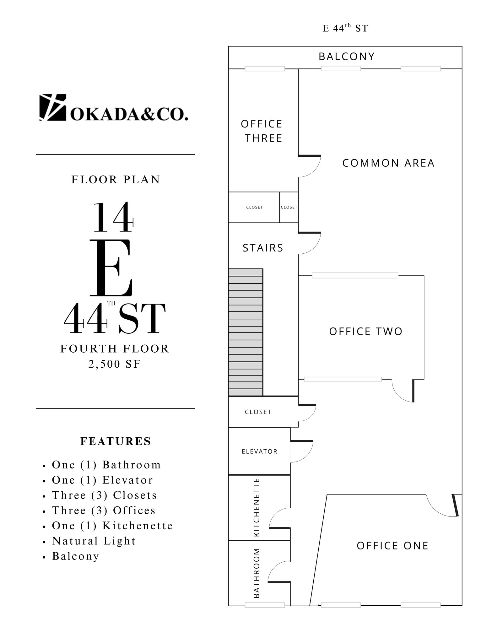 14 E 44th St, New York, NY for lease Site Plan- Image 1 of 10