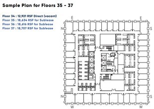 1301 5th Ave, Seattle, WA à louer Plan d  tage- Image 1 de 1