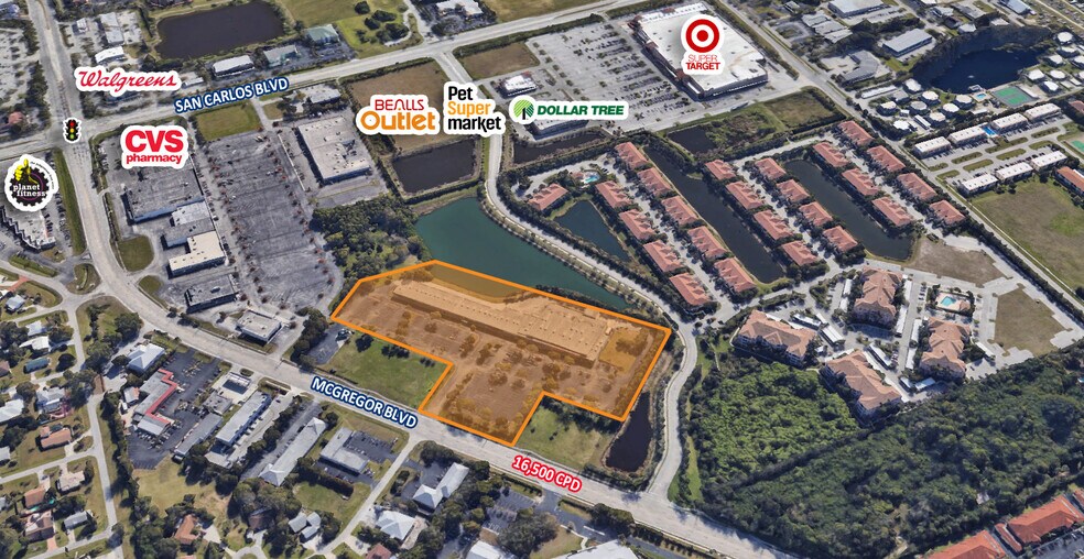 15675 Mcgregor Blvd, Fort Myers, FL à louer - Aérien - Image 1 de 7