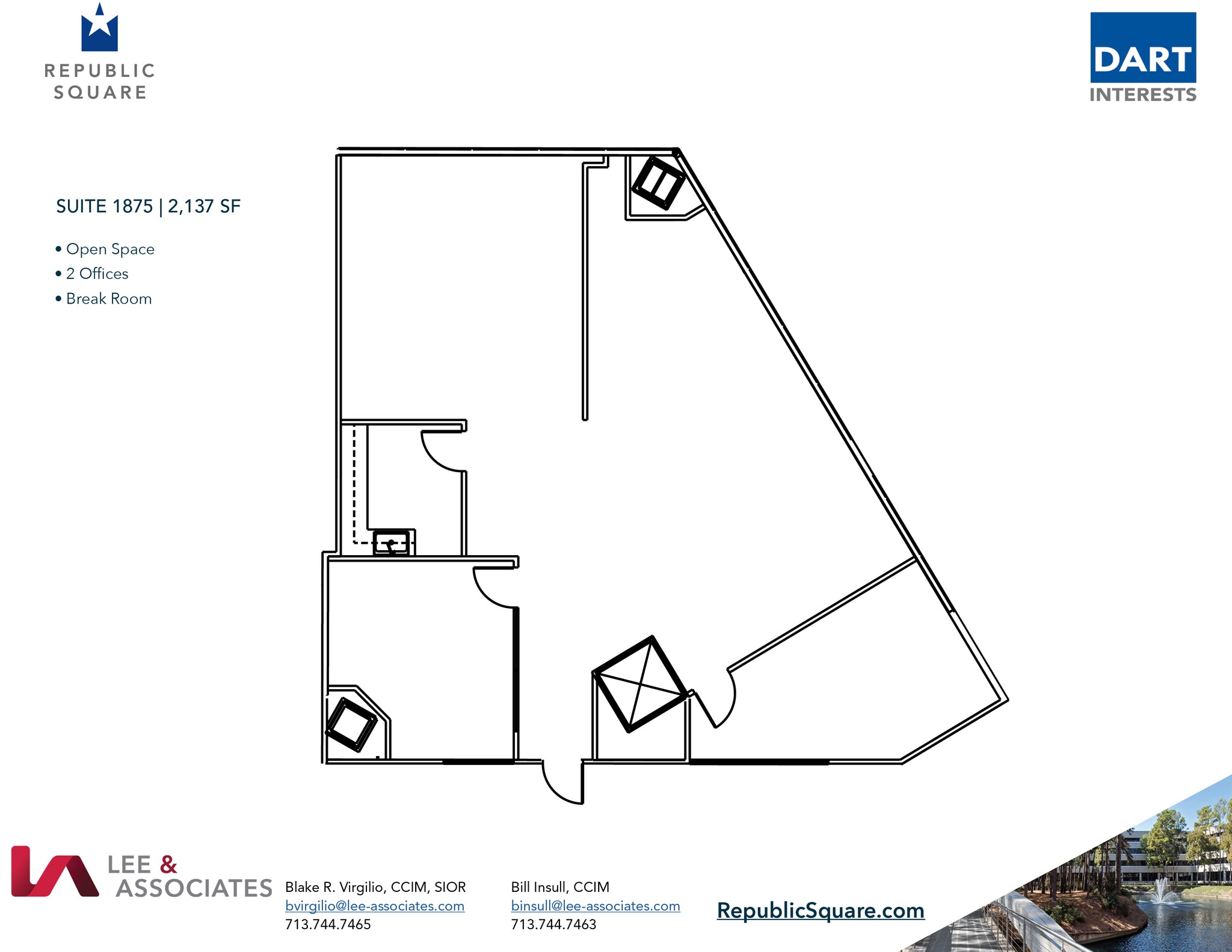 13501 Katy Fwy, Houston, TX à louer Plan d’étage- Image 1 de 2