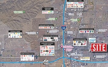 5505 W Chandler Blvd, Chandler, AZ - AÉRIEN Vue de la carte