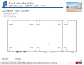 2402-2404 Blue Smoke Ct, Fort Worth, TX for lease Floor Plan- Image 2 of 2