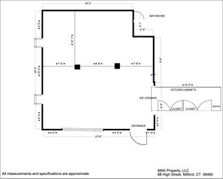 Plus de détails pour 88 High St, Milford, CT - Bureau/Commerce de détail à louer
