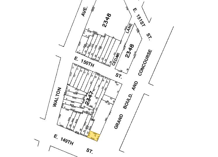 555 Grand Concourse, Bronx, NY for lease - Plat Map - Image 2 of 2