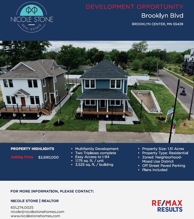 Plus de détails pour Development Opportunity 7 lots (5 land) – à vendre, Brooklyn Center, MN