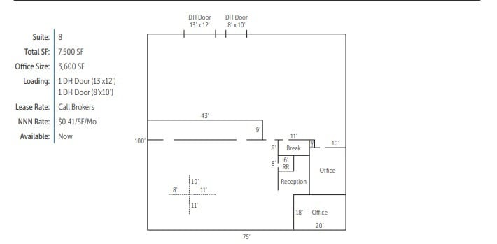 3901 100th St SW, Tacoma, WA à louer Plan d’étage- Image 1 de 1