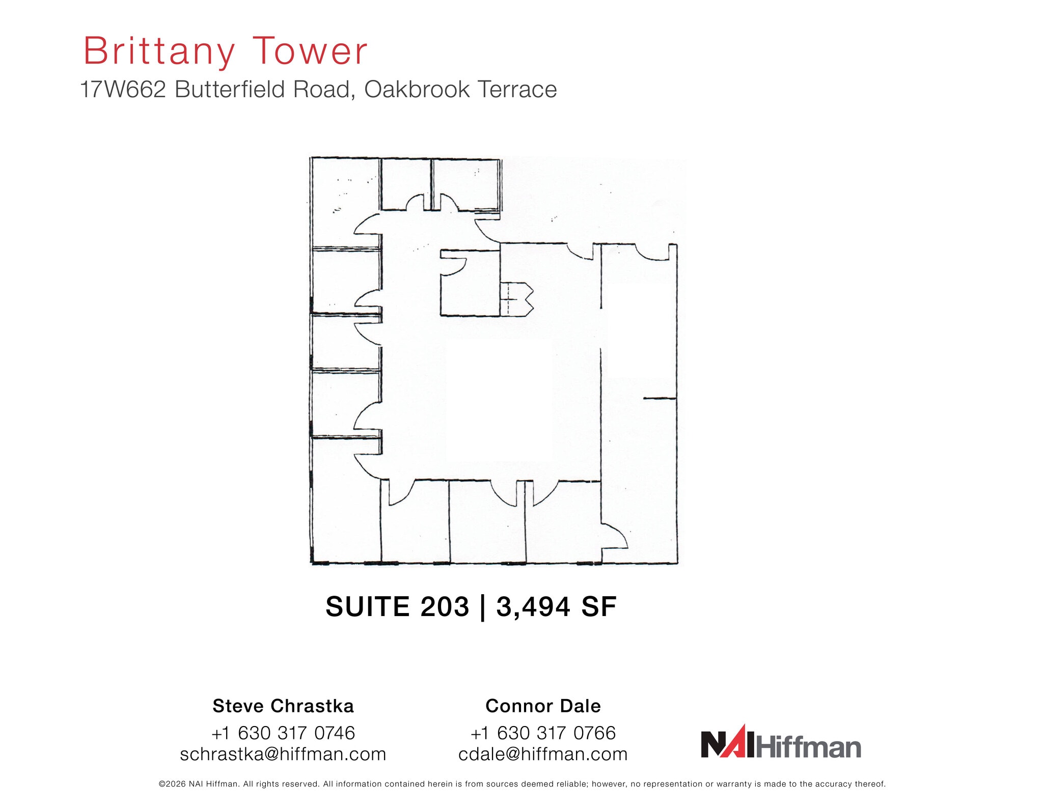 17W662 Butterfield Rd, Oakbrook Terrace, IL à louer Photo intérieure- Image 1 de 1