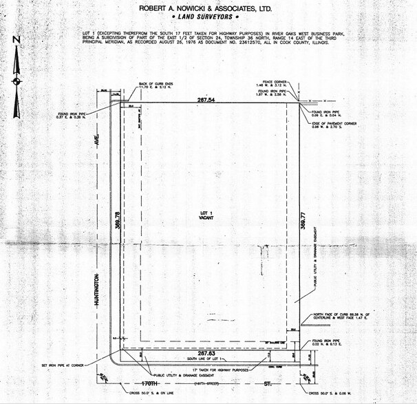 Huntington Ave, Calumet City, IL à vendre - Plan cadastral - Image 2 de 2