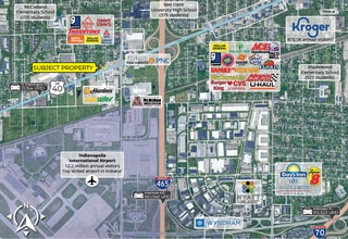 6416 W Washington St, Indianapolis, IN - Aerial  map view