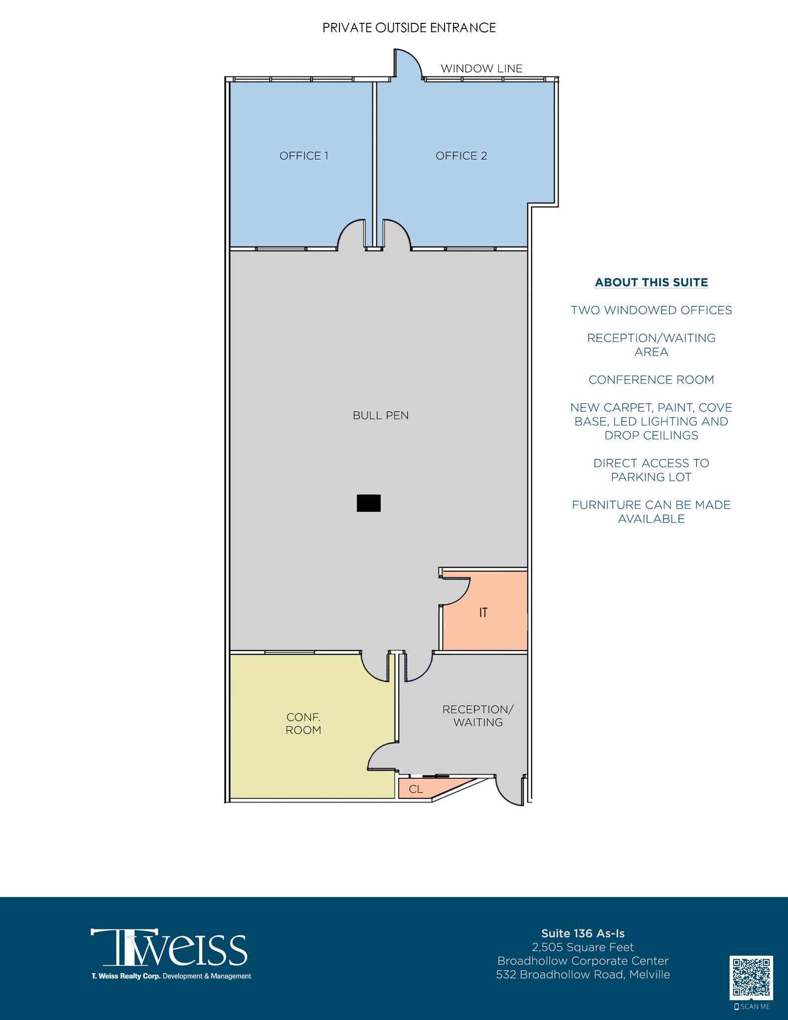 532 Broadhollow Rd, Melville, NY à louer Plan d’étage- Image 1 de 1