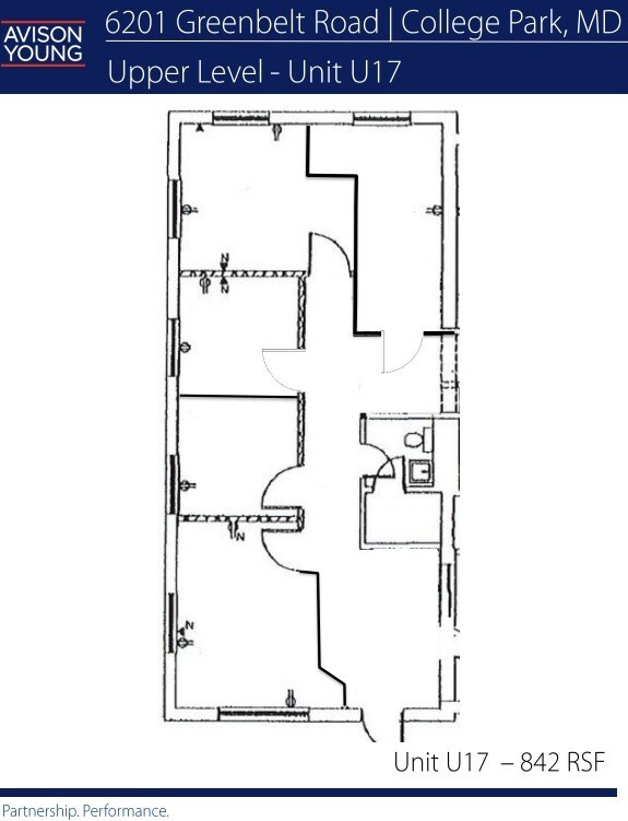 6201 Greenbelt Rd, College Park, MD à louer Plan d’étage- Image 1 de 1
