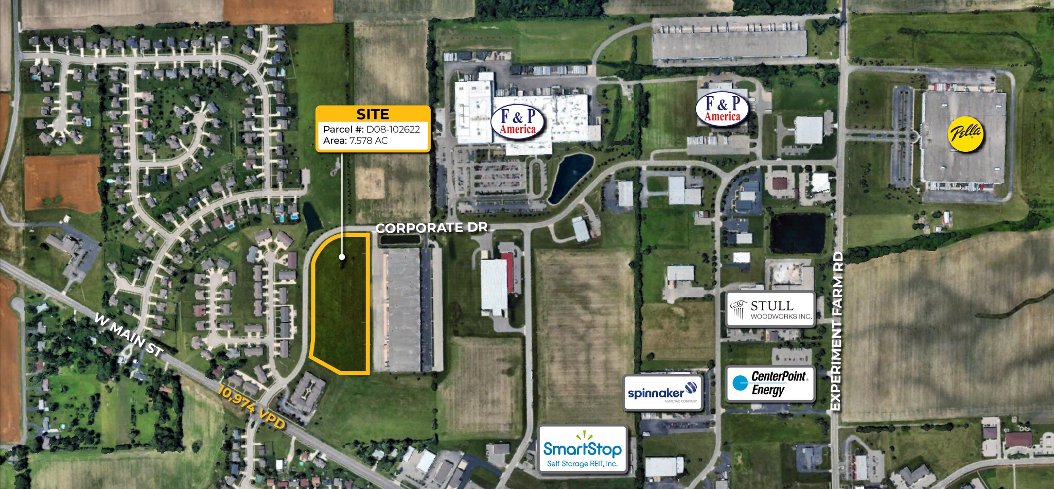 Corporate Dr, Troy, OH for sale Aerial- Image 1 of 4