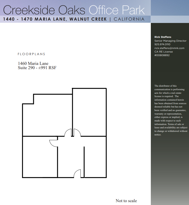 1440 Maria Ln, Walnut Creek, CA for lease Floor Plan- Image 1 of 1