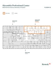 4660 Kenmore Ave, Alexandria, VA à louer Plan d’étage- Image 1 de 1